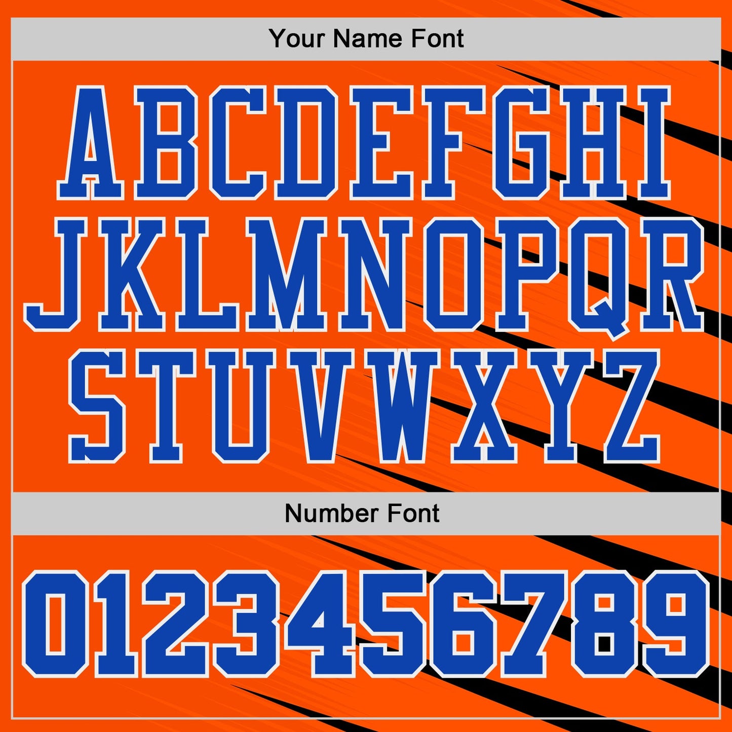 Custom Orange Thunder Blue-White Wing Stripe Boho Style Round Neck Sublimation Basketball Uniform Jersey