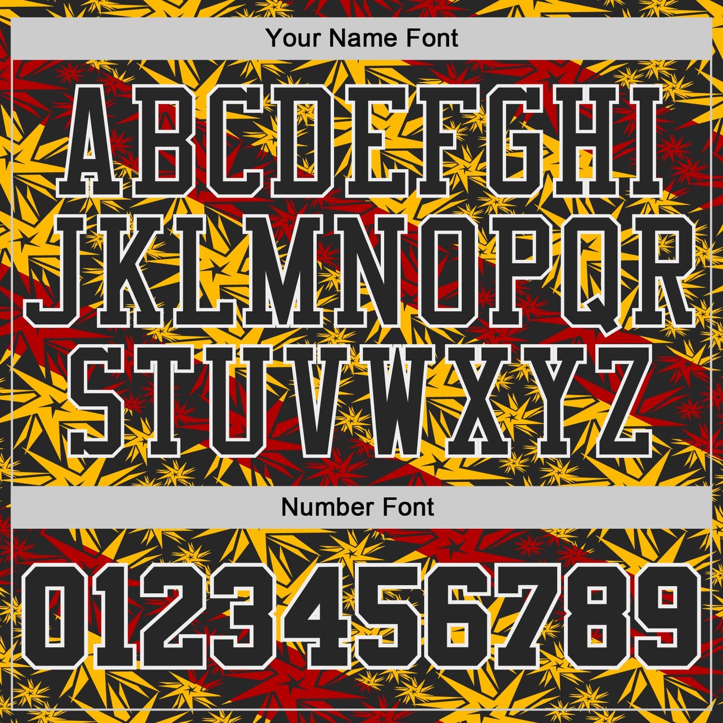 Custom Black Gold Red-White Star Gradient Round Neck Sublimation Basketball Uniform Jersey