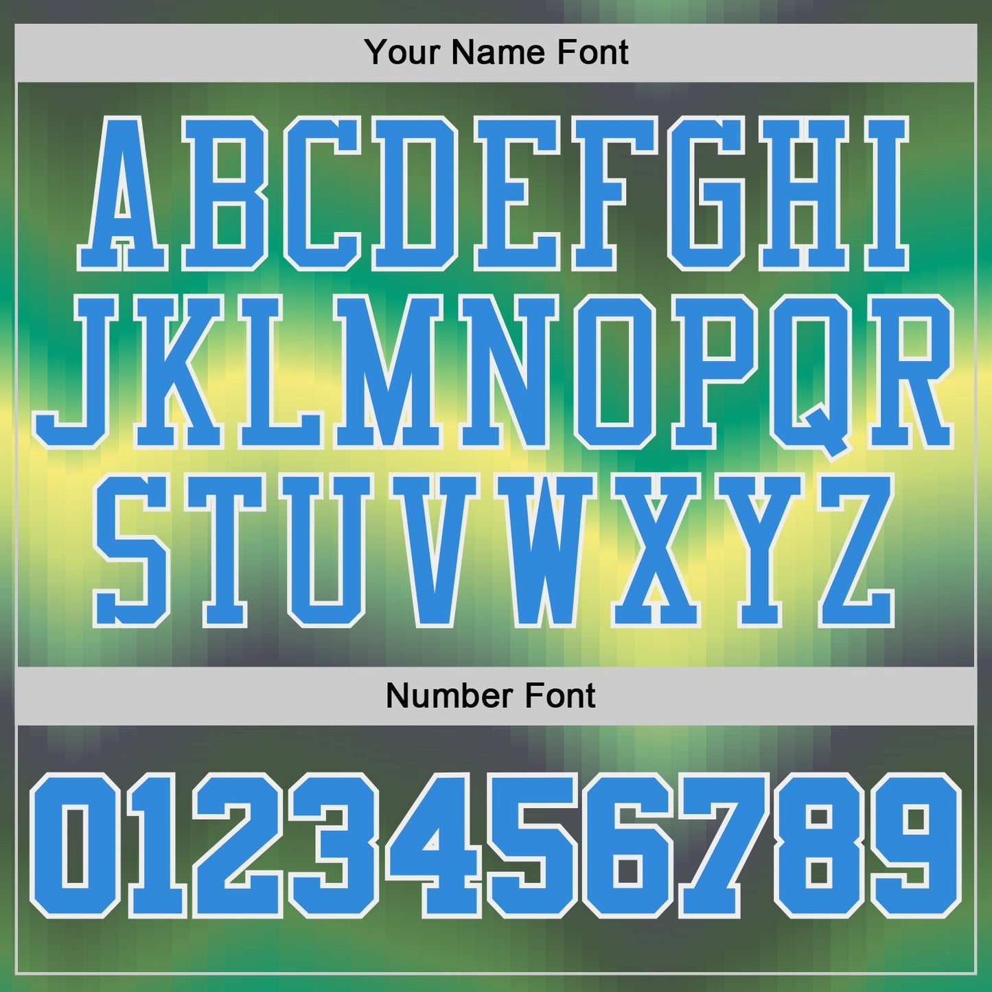 Custom Green Powder Blue Yellow-White Gradient Wave Texture Round Neck Sublimation Basketball Uniform Jersey