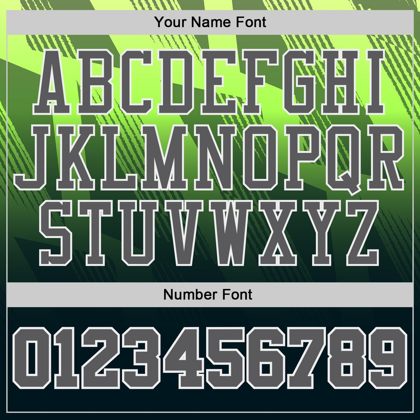 Custom Green Steel Gray White-Black Geometric Line Gradient Round Neck Sublimation Basketball Uniform Jersey