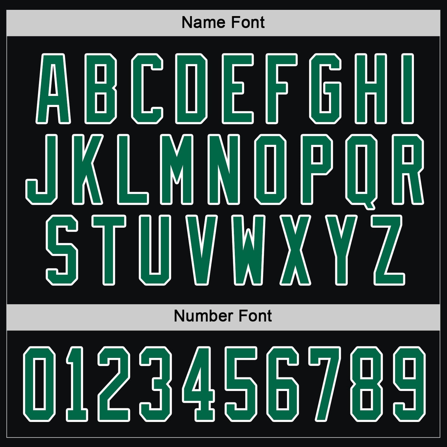 Custom Black Kelly Green-White Hockey Jersey