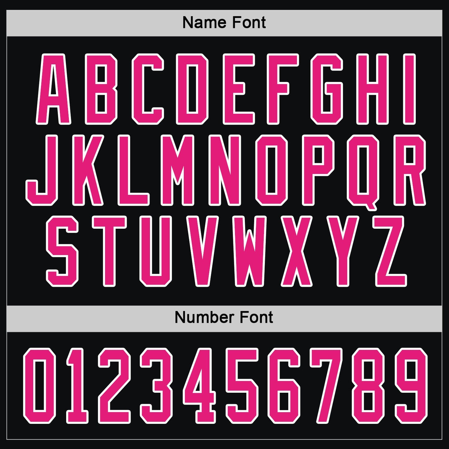 Custom Black Hot Pink-White Hockey Jersey
