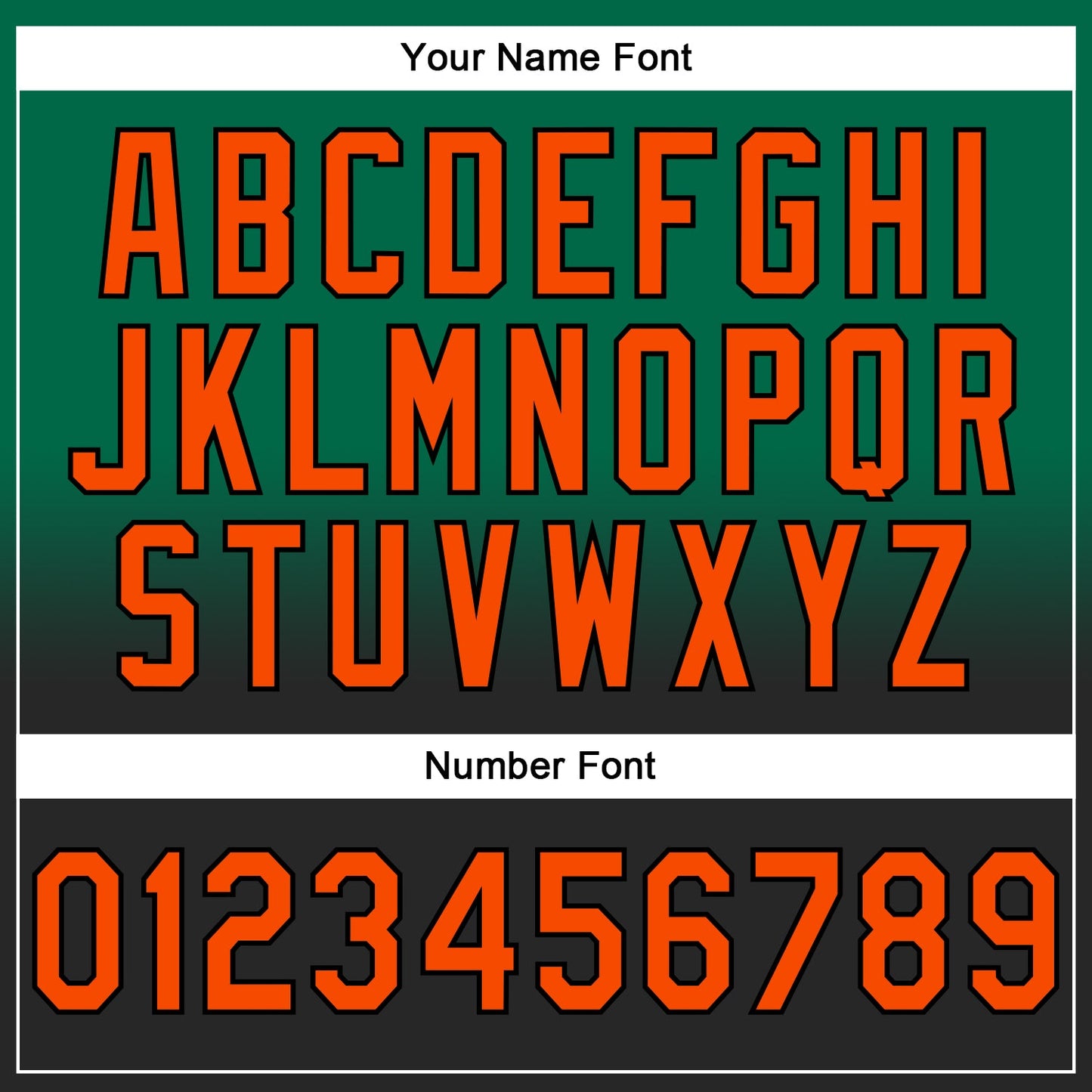 Custom Stitched Kelly Green Orange-Black Fade Fashion Sports Pullover Sweatshirt Hoodie