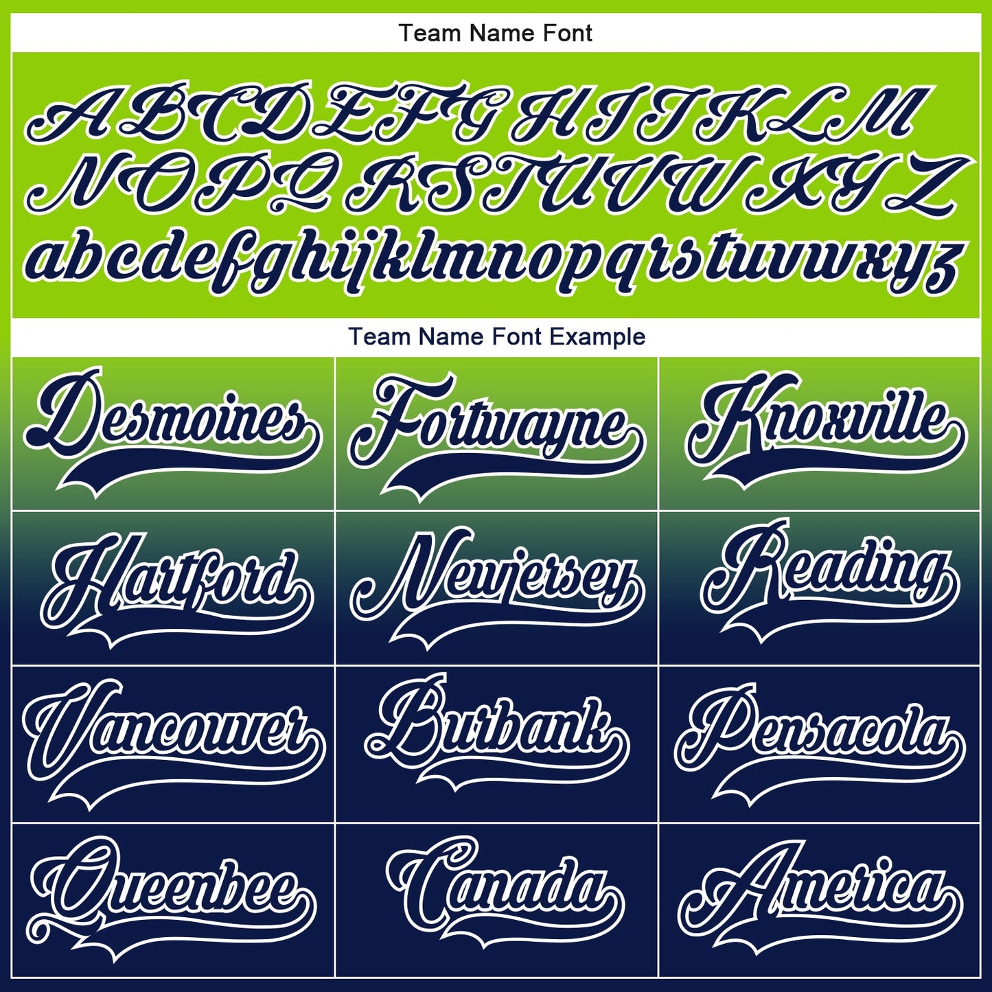 Custom Neon Green Navy-White Fade Fashion Hockey Lace Neck Jersey