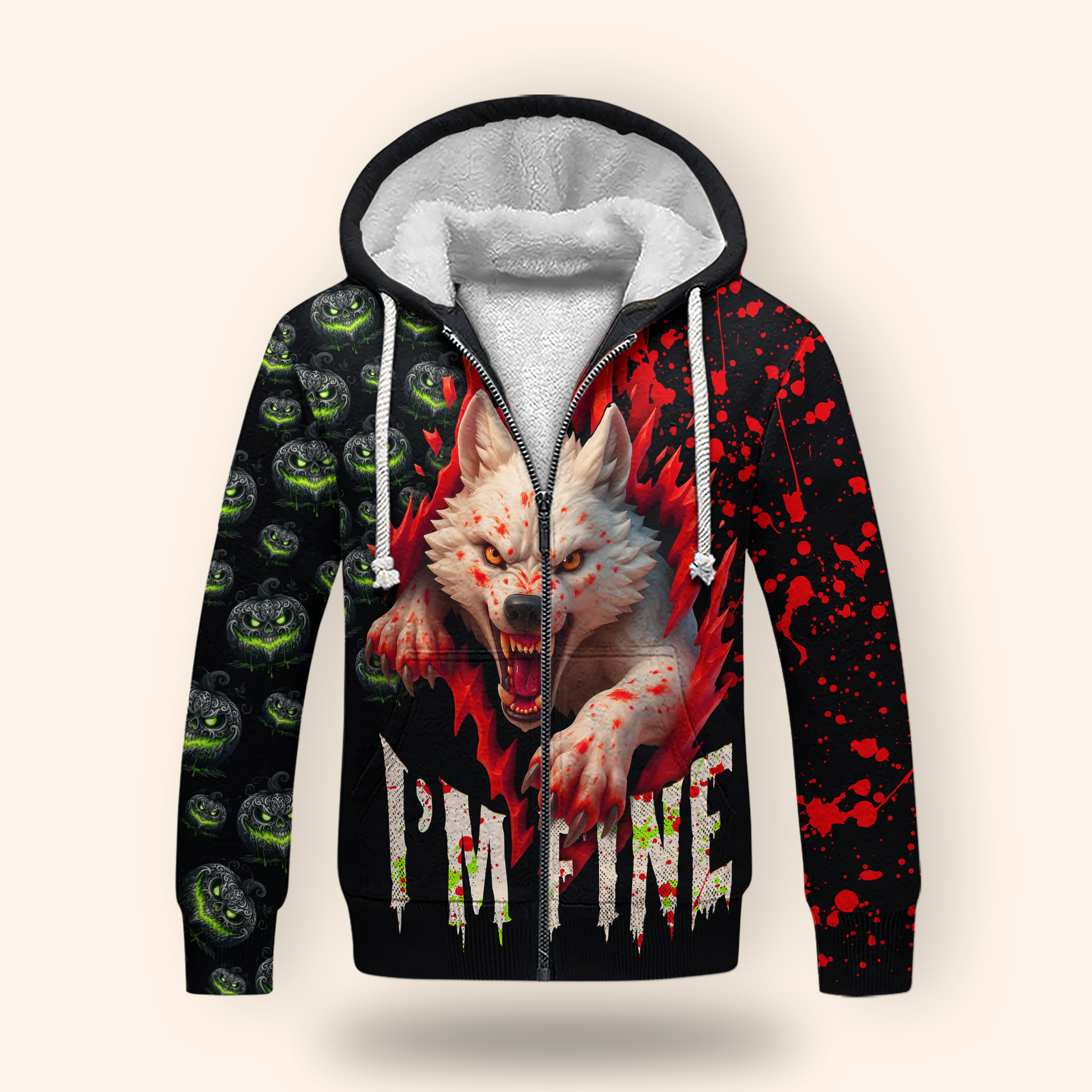 Halloween Terror Wolf shirt, Custom Choo