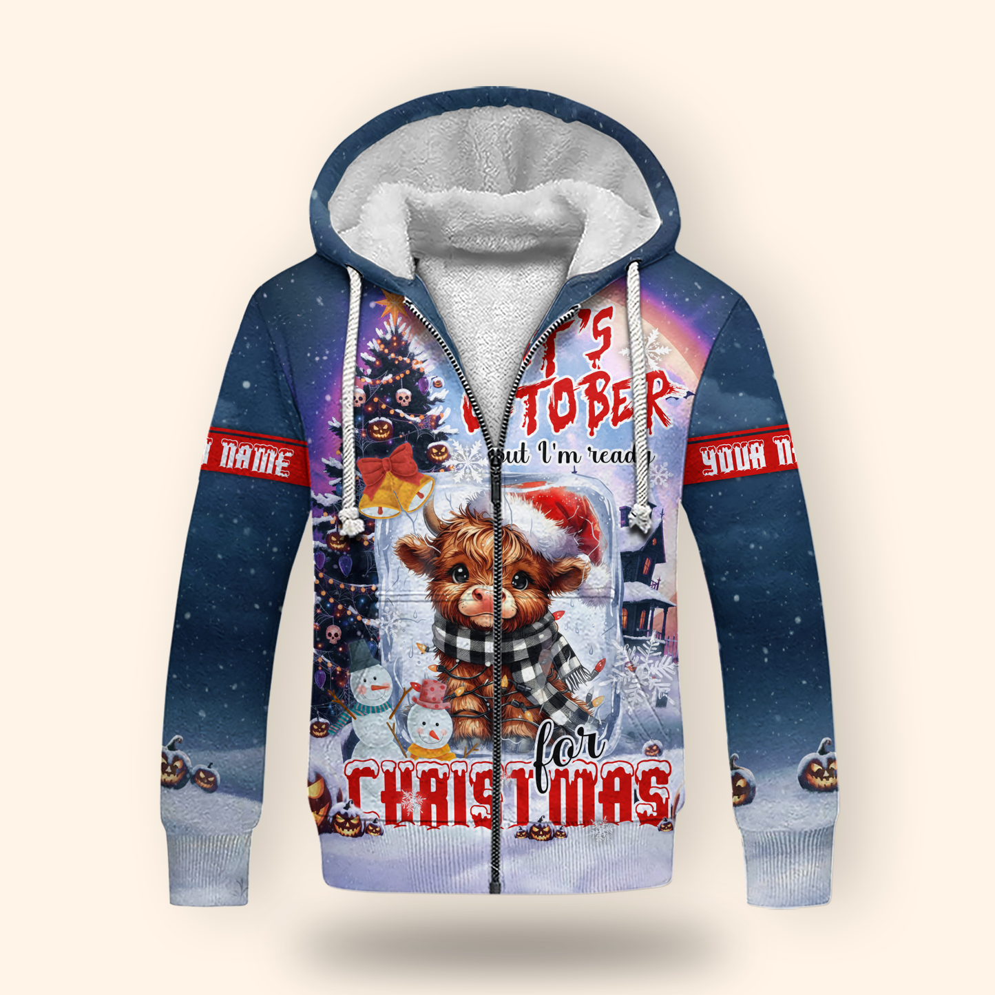 October's Christmas Cow Apparel, Custom Choo