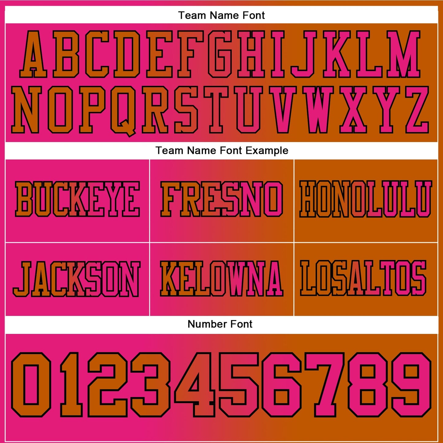 Custom Texas Orange Hot Pink-Black Authentic Gradient Fashion Football Jersey