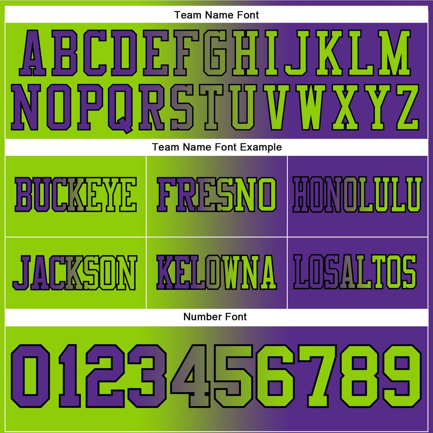 Custom Purple Neon Green-Black Authentic Gradient Fashion Football Jersey