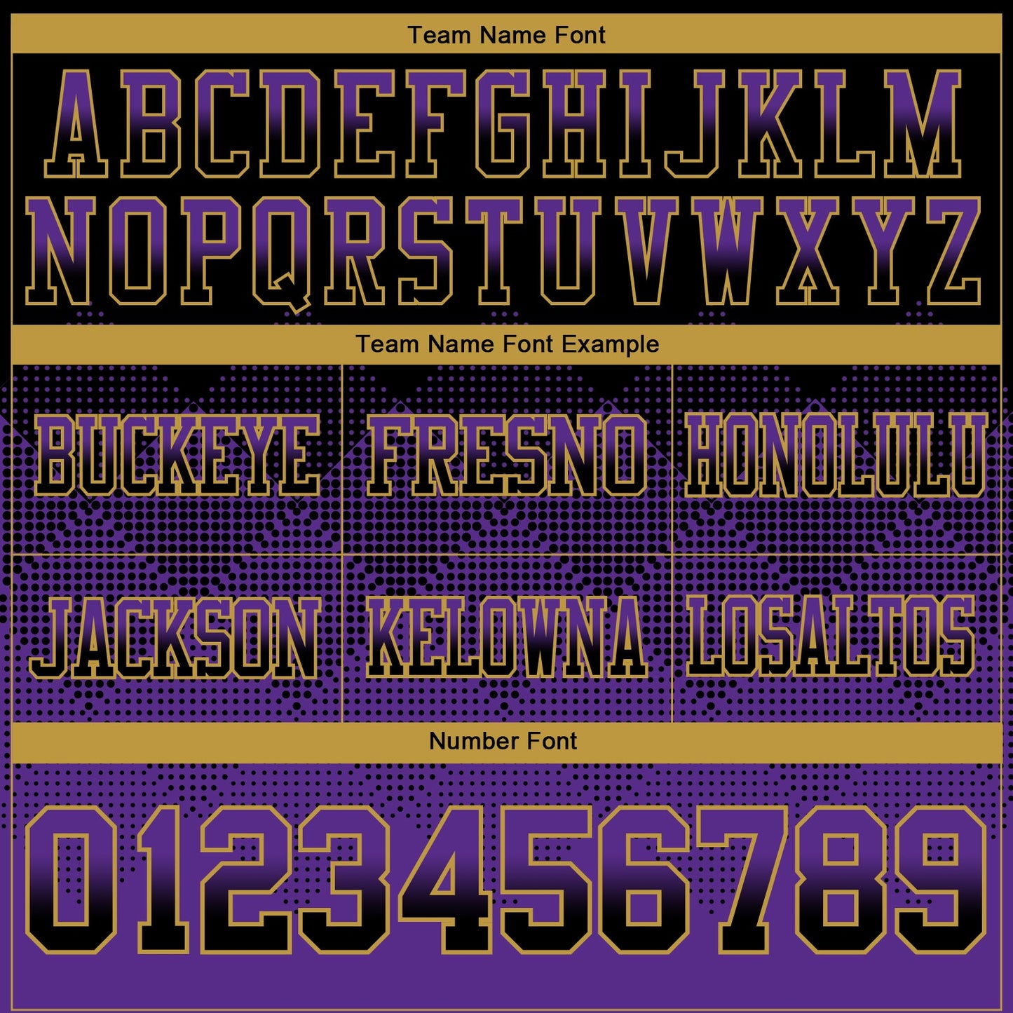 Custom Black Purple-Old Gold Authentic Gradient Square Shape 7V7 Flag Football Jersey