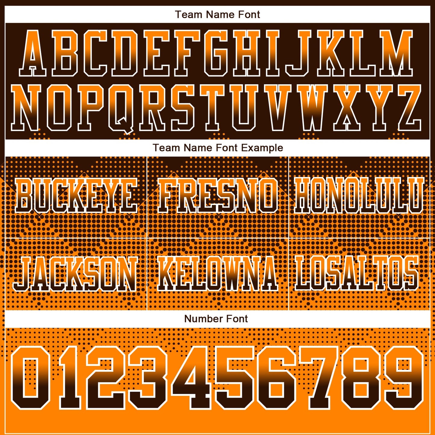 Custom Brown Orange-White Authentic Gradient Square Shape 7V7 Flag Football Jersey