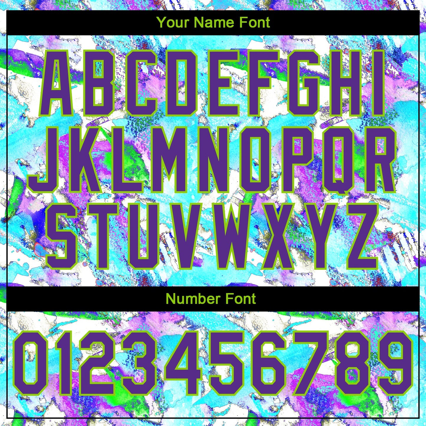 Custom Stitched Graffiti Pattern Purple-Neon Green 3D Watercolor Grunge Art Sports Pullover Sweatshirt Hoodie