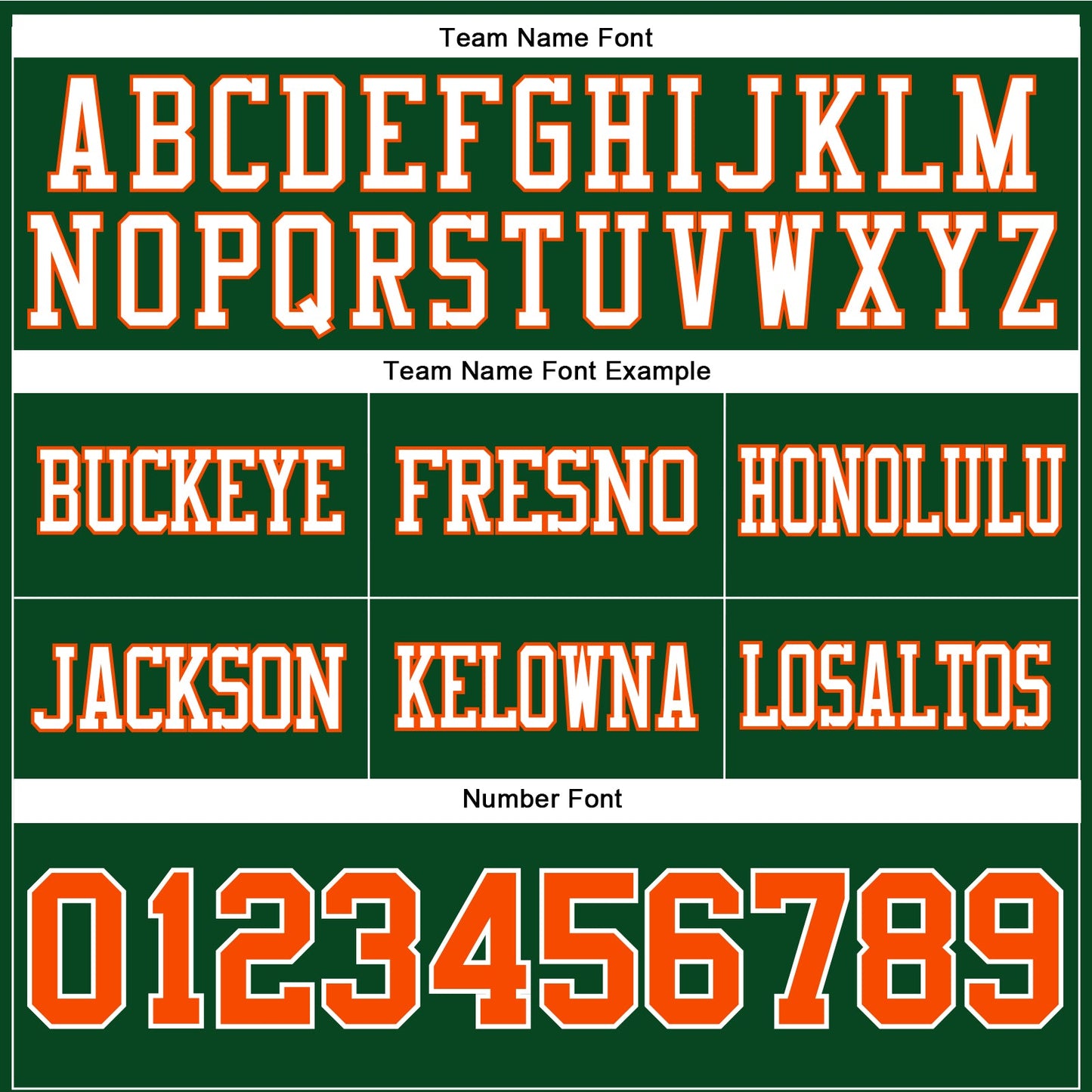 Custom Green Orange-White Authentic Football Jersey