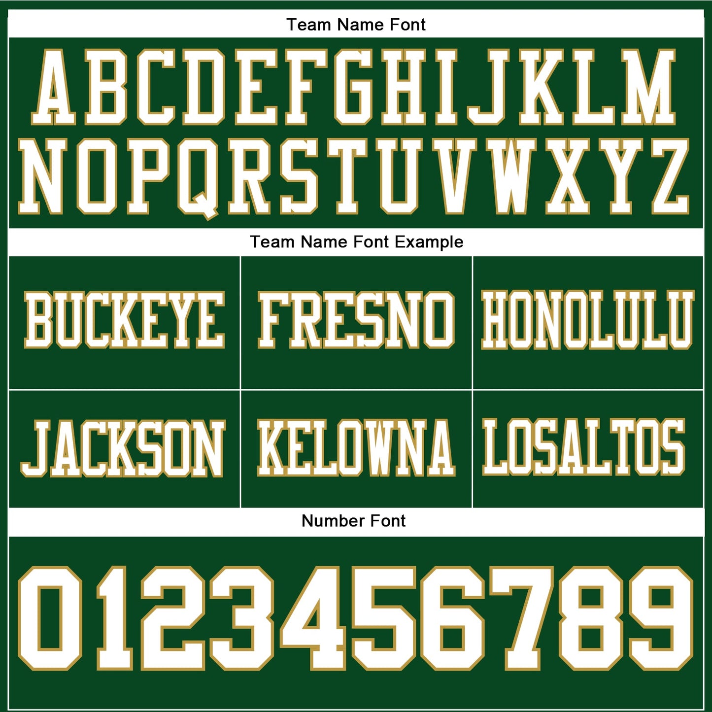 Custom Green White-Old Gold Authentic Football Jersey