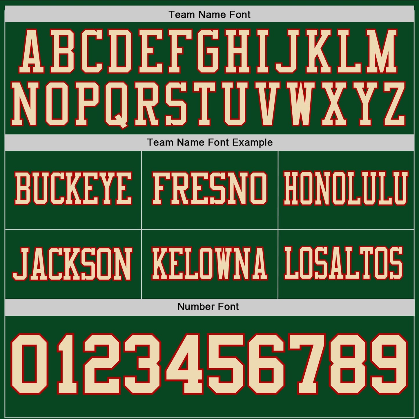Custom Green Cream-Red Authentic Football Jersey