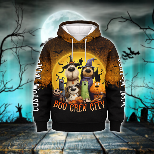 Personalized Pet In Boo Crew City, Custom Choo