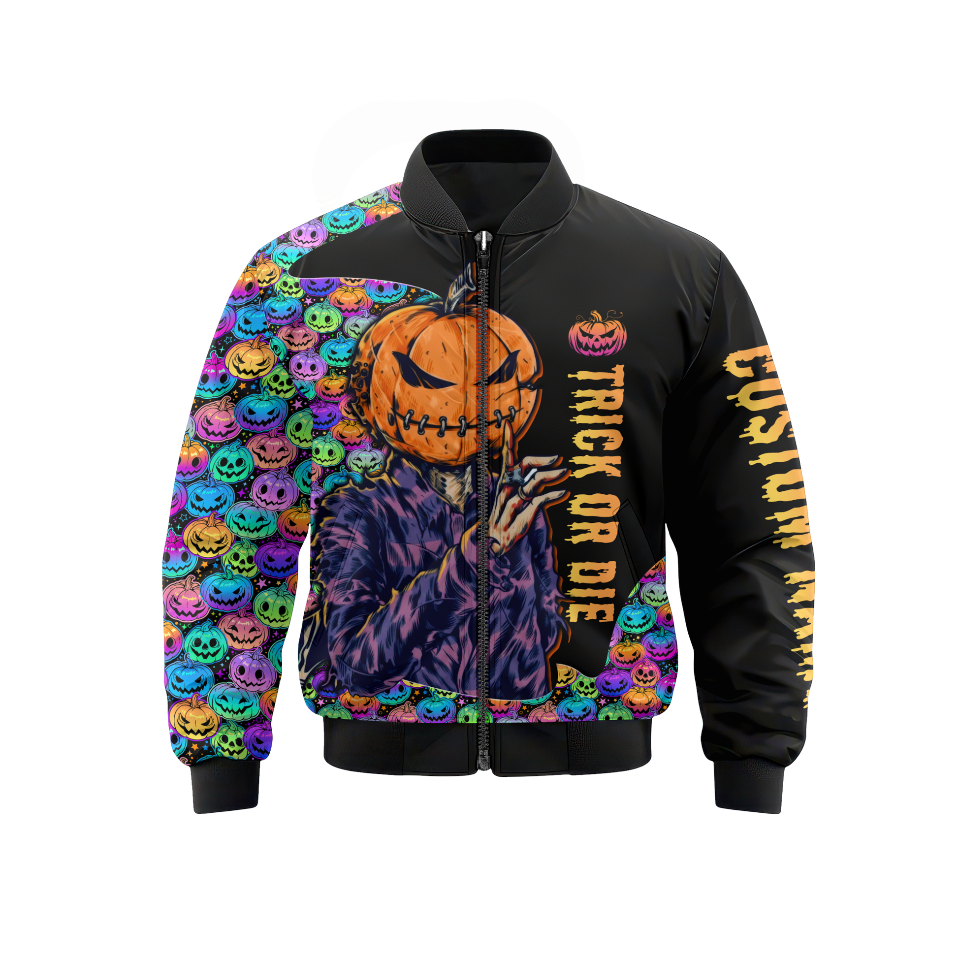 Customizable Neon Pumpkin Patch shirt, Custom Choo