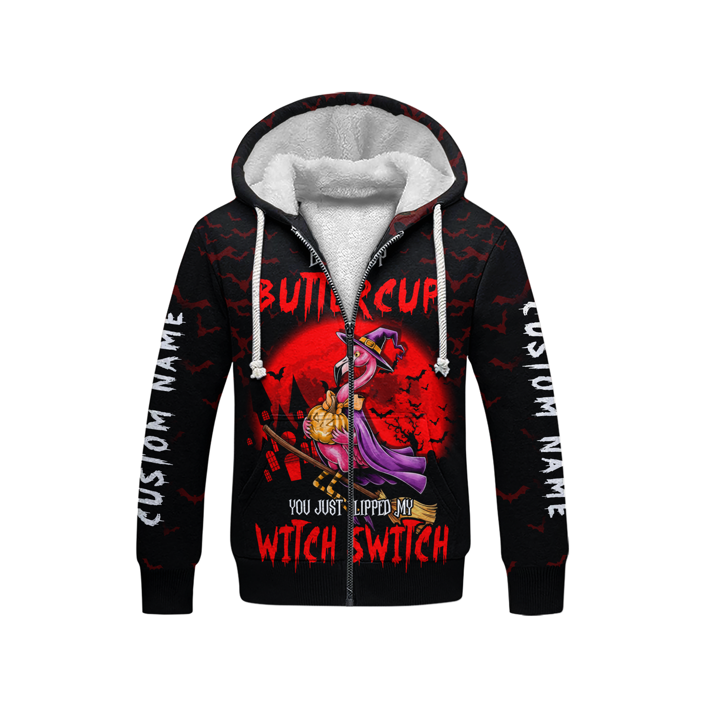 Personalized Spooky Flamingo Apparel, Custom Choo