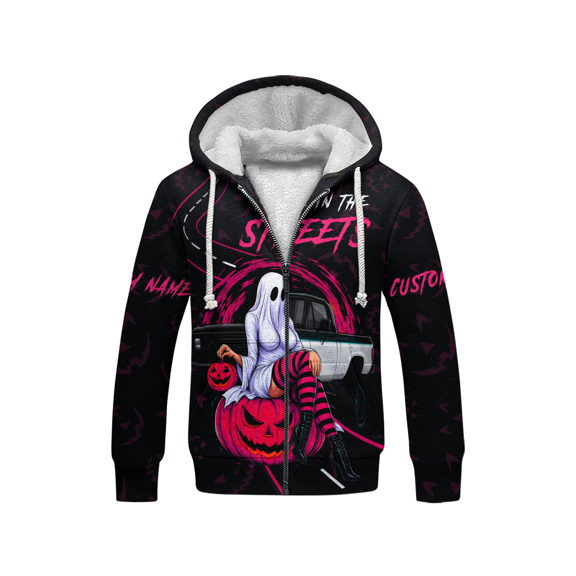 "Freak in the Streets" Ghost Pin-up shirt, Custom Choo