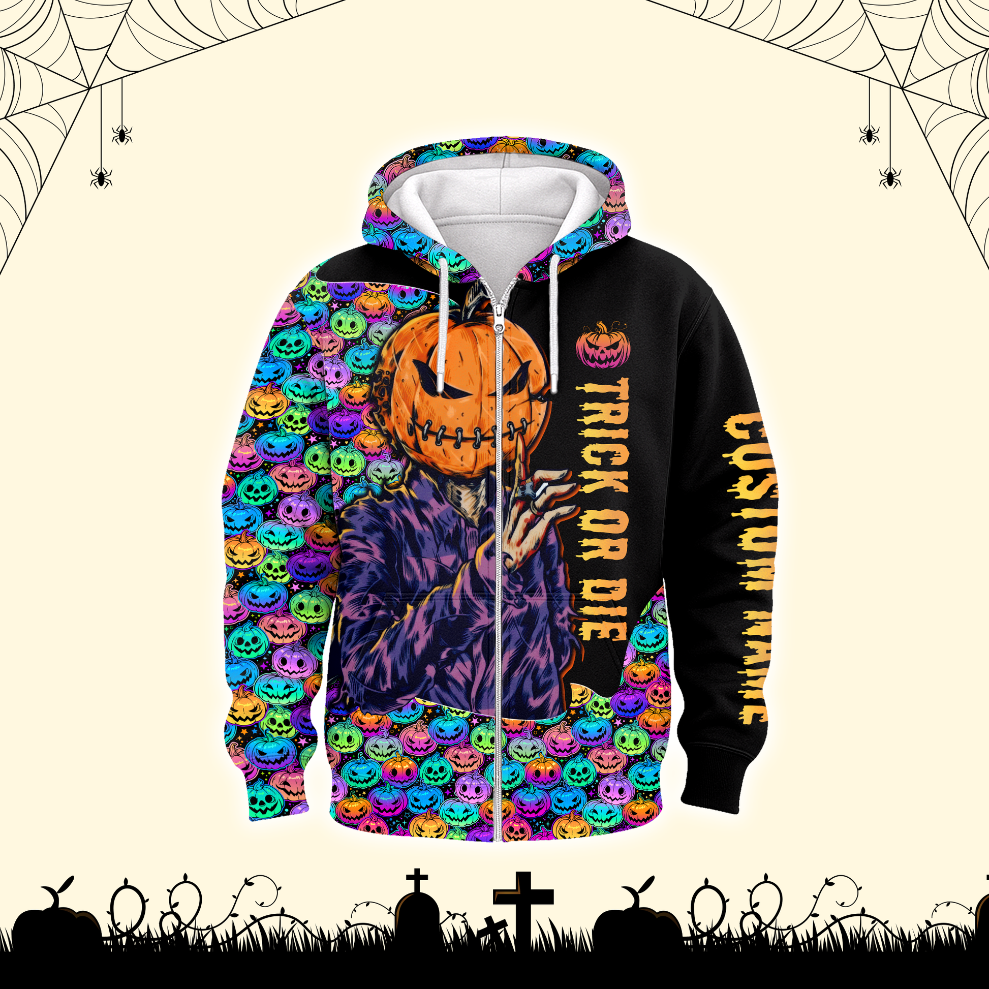 Customizable Neon Pumpkin Patch shirt, Custom Choo