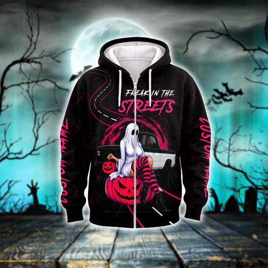 "Freak in the Streets" Ghost Pin-up shirt, Custom Choo
