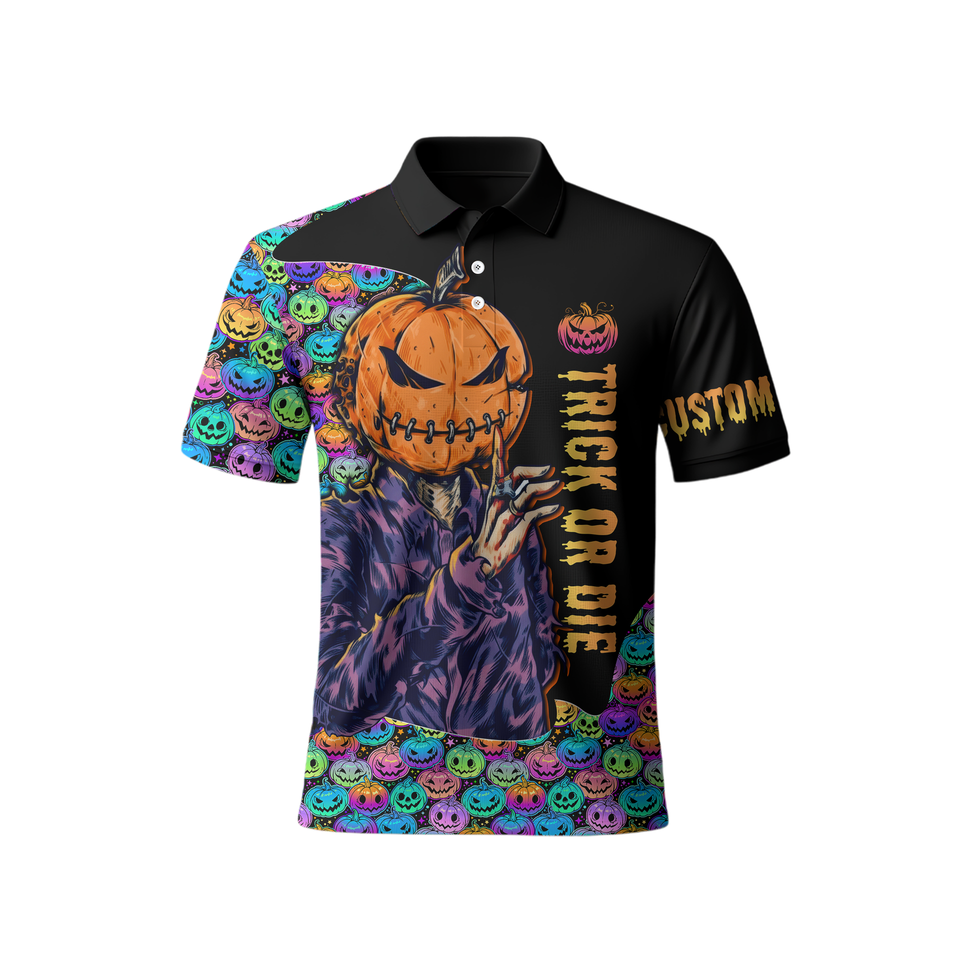 Customizable Neon Pumpkin Patch shirt, Custom Choo