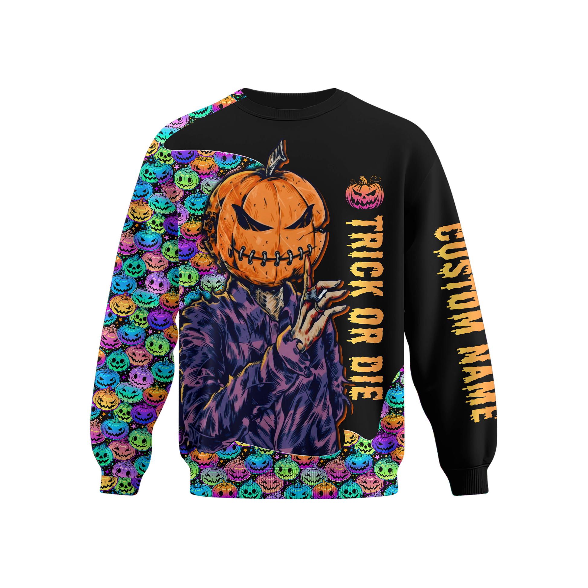 Customizable Neon Pumpkin Patch shirt, Custom Choo