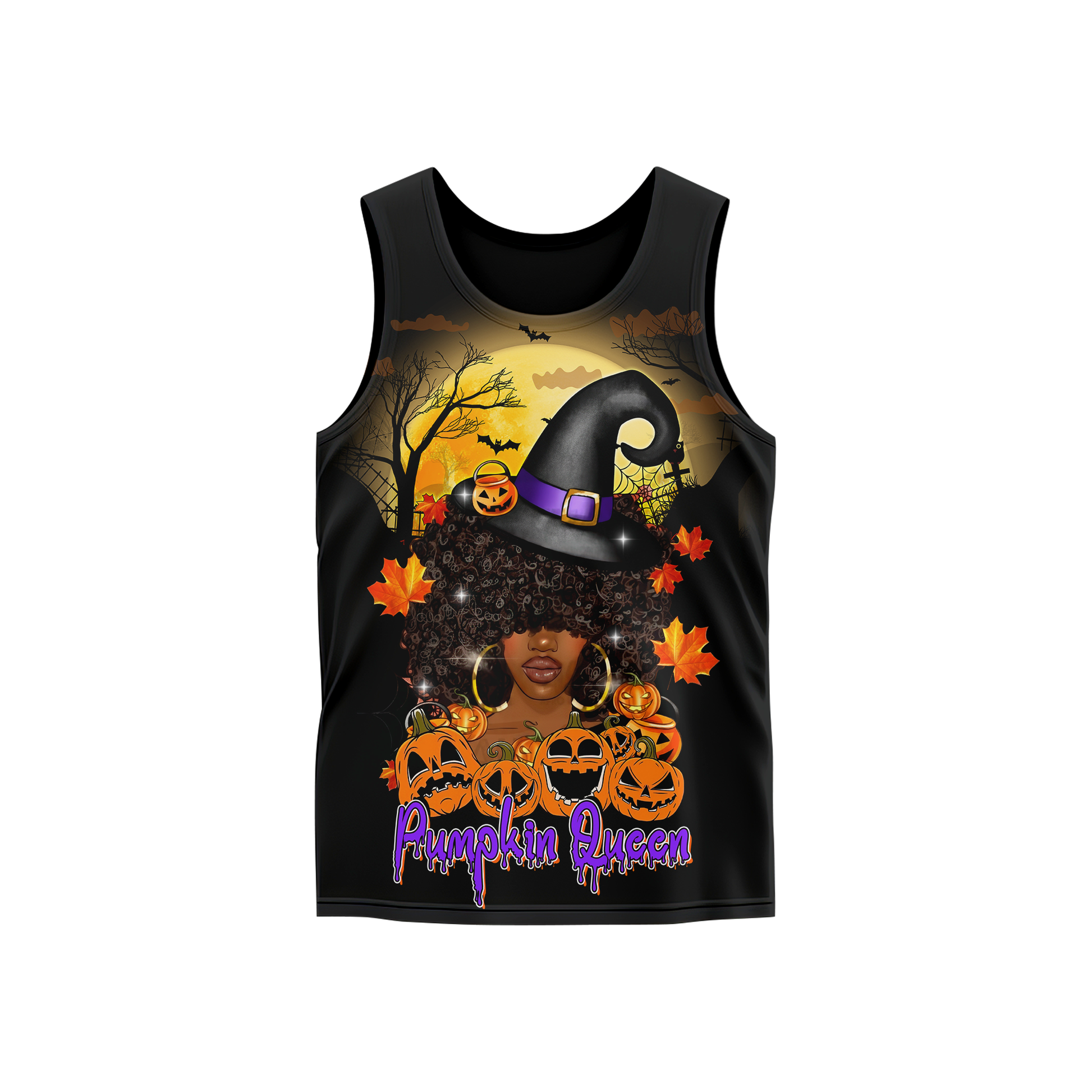 Pumpkin Queen Hoodie – Halloween Witch Girl Zip Up Jacket with Pumpkin Design, Custom Choo