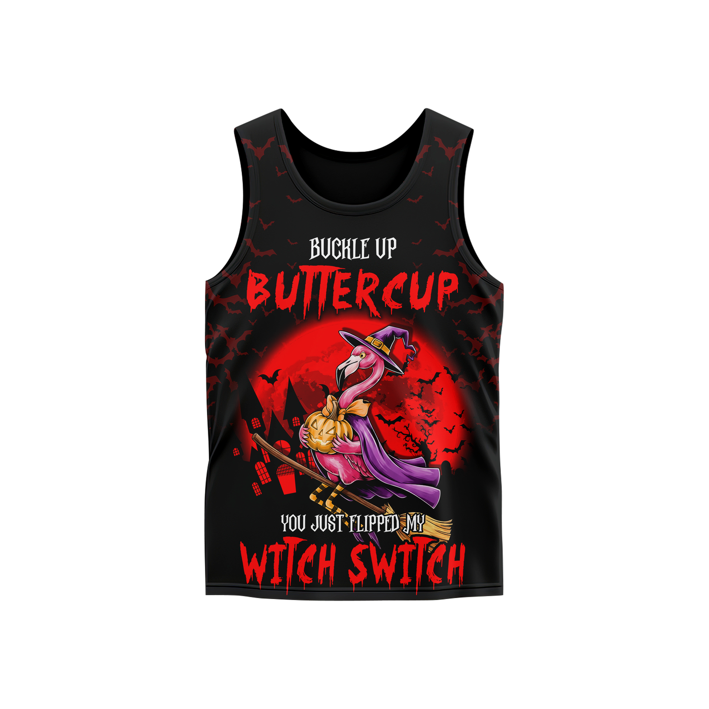 Personalized Spooky Flamingo Apparel, Custom Choo