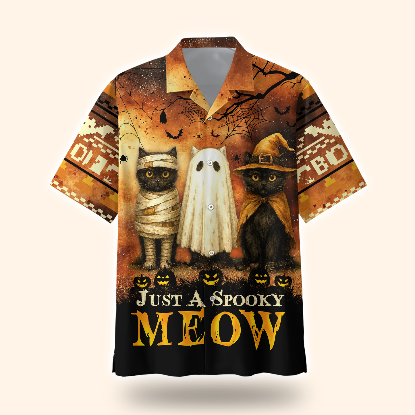 "Just a Spooky Meow" Cat Trio Shirt