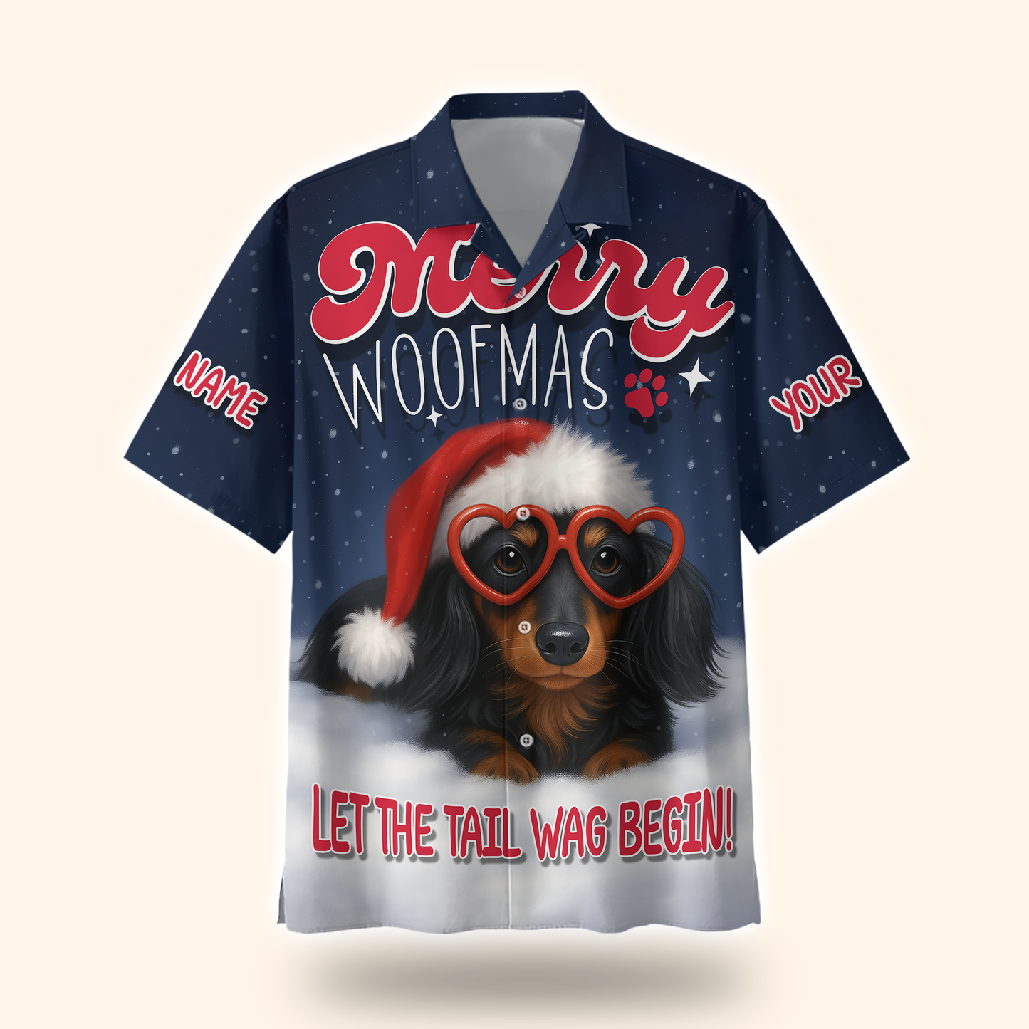 Merry Woofmas Hoodie – Cute Christmas Dog Zip Up for Pet Lovers