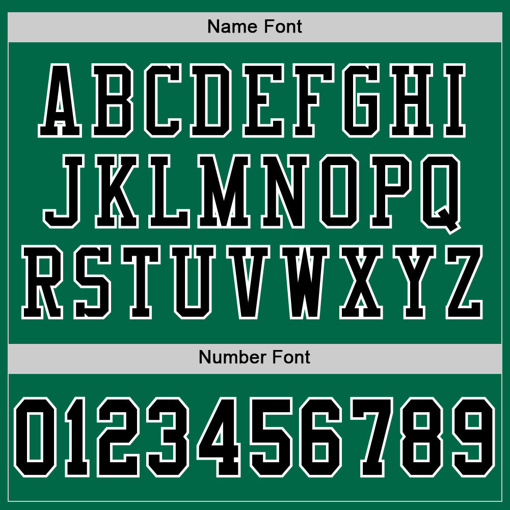 Custom Grass Green Black-White Mesh Authentic Throwback Football Jersey