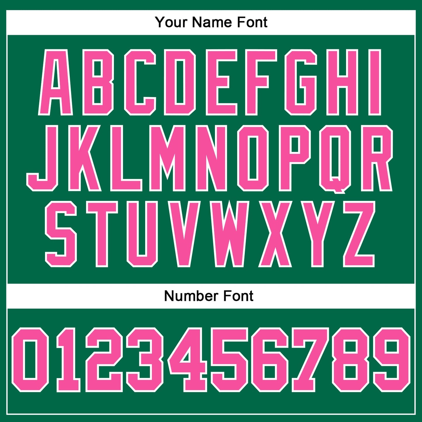 Custom Kelly Green Pink-White Authentic Football Jersey