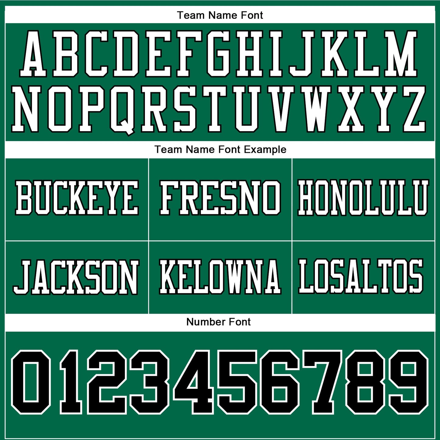 Custom Kelly Green Black-White Authentic Football Jersey