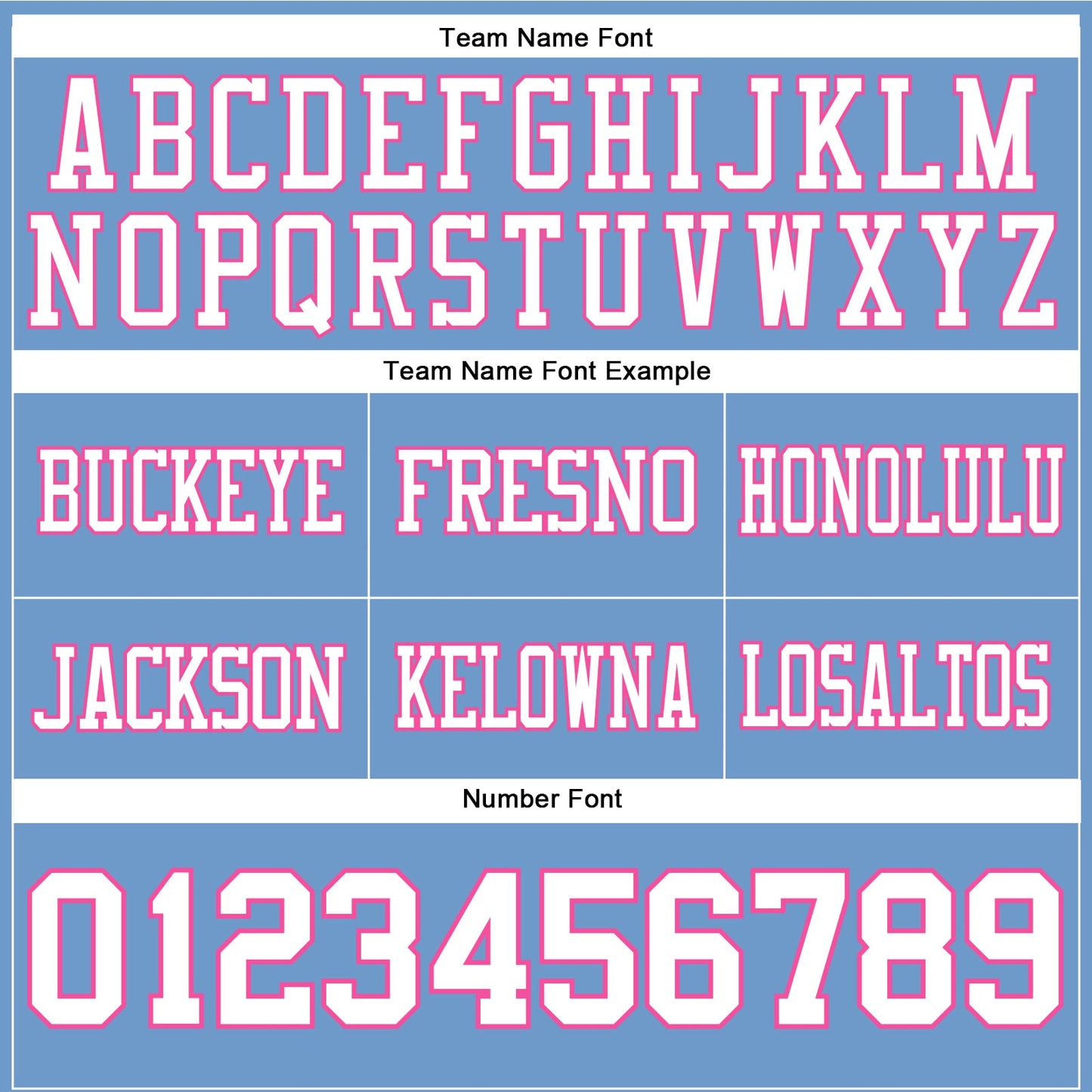 Custom Light Blue White-Pink Authentic Football Jersey
