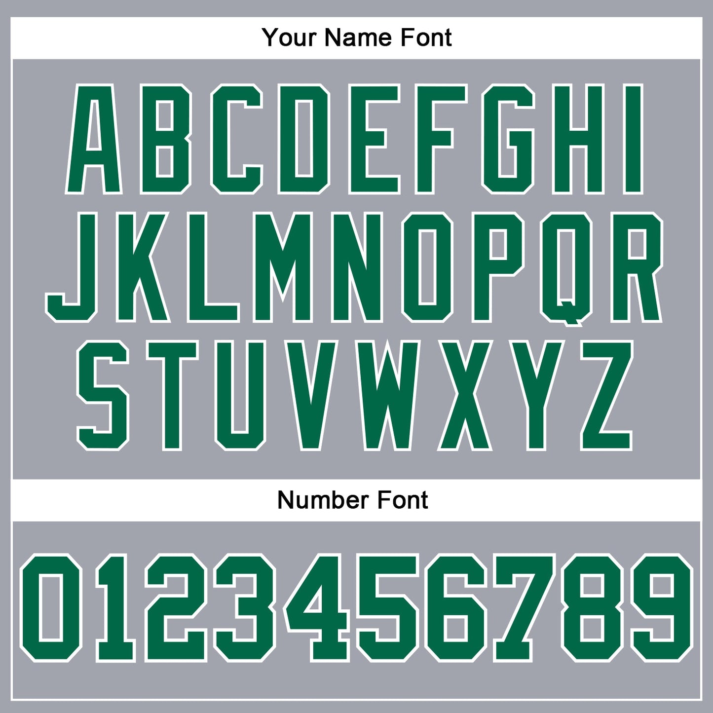 Custom Gray Kelly Green-White Long Sleeve Performance T-Shirt