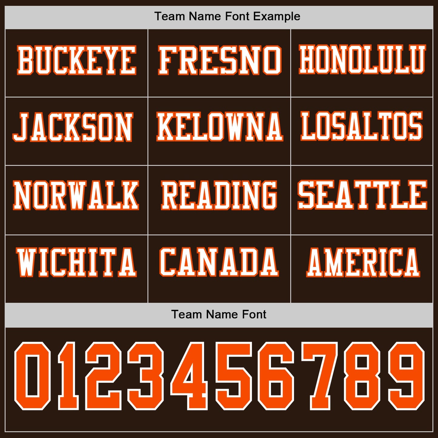 Custom Brown Orange-White Long Sleeve Authentic Football Jersey
