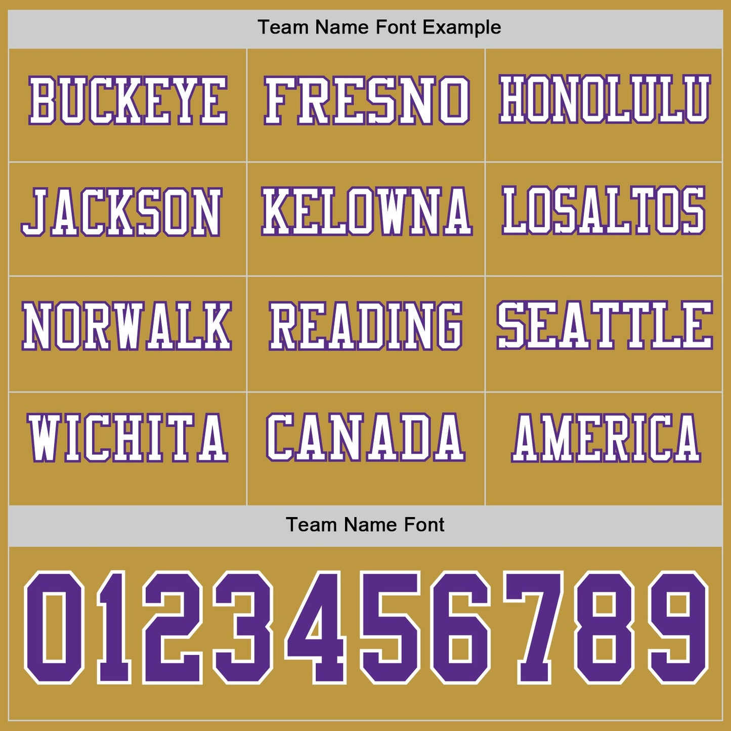 Custom Old Gold Purple-White Long Sleeve Authentic Football Jersey