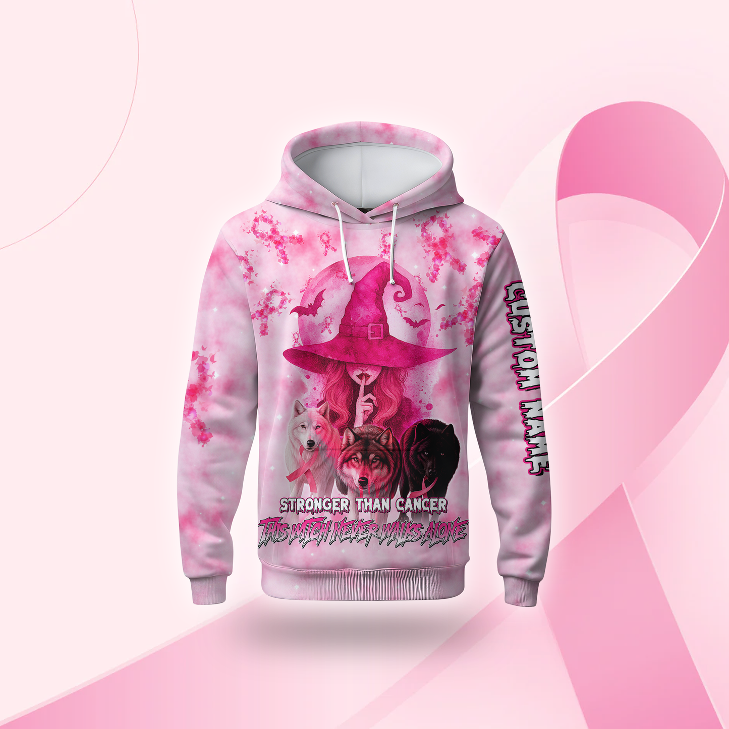 Personalized This Witch Never Walks Alone Awareness Shirt, Custom Choo