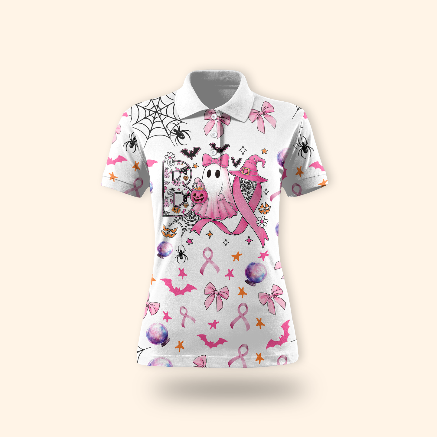 Pink Ribbon Ghost "Boo" Hollow