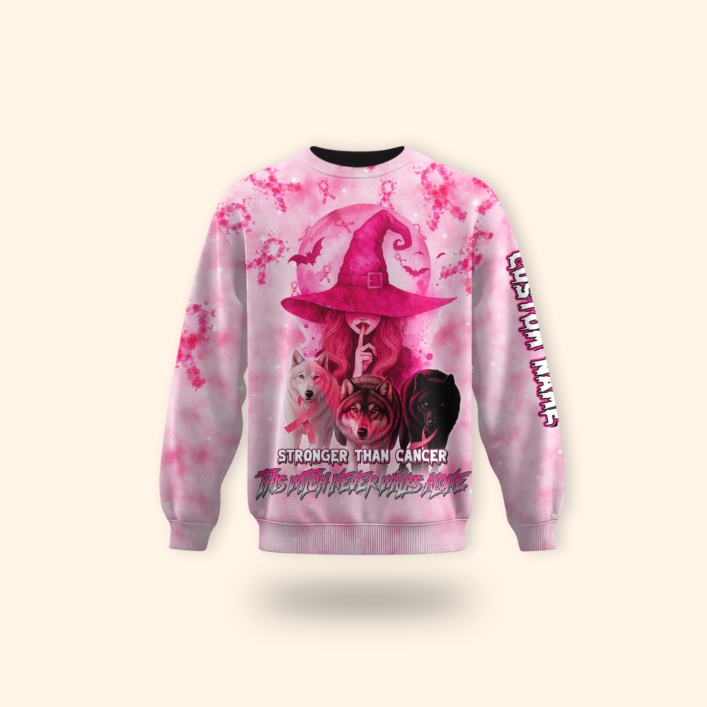 Personalized This Witch Never Walks Alone Awareness Shirt, Custom Choo