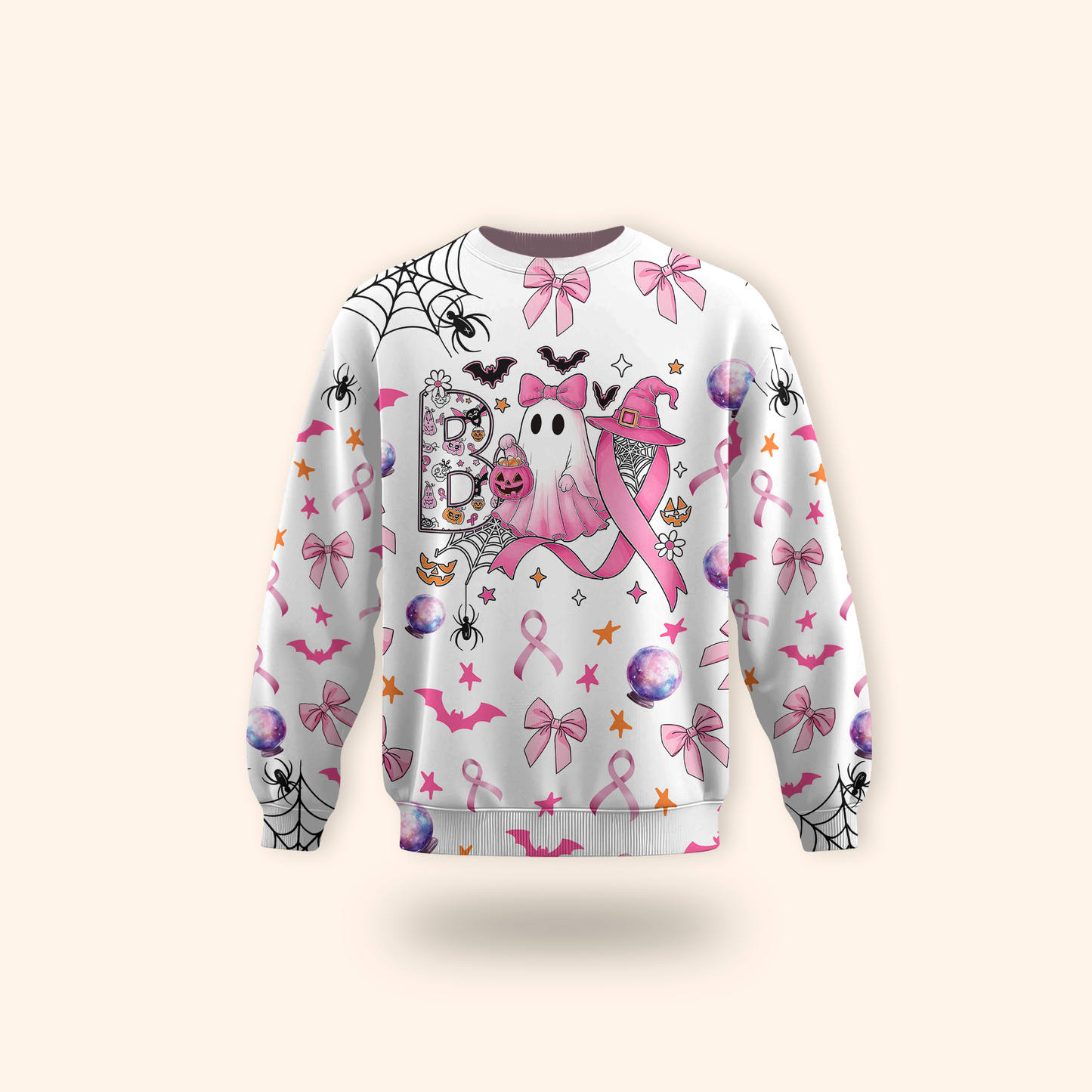 Pink Ribbon Ghost "Boo" Hollow
