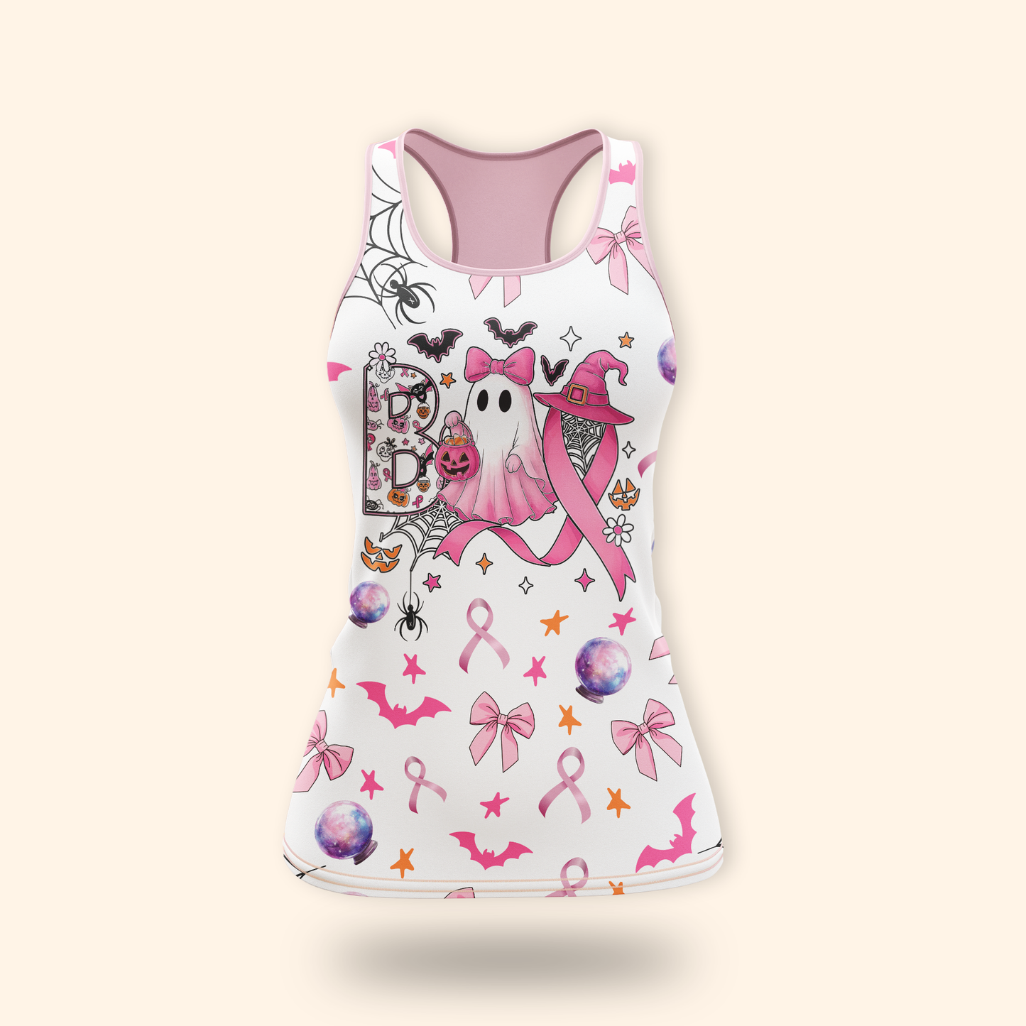 Pink Ribbon Ghost "Boo" Hollow