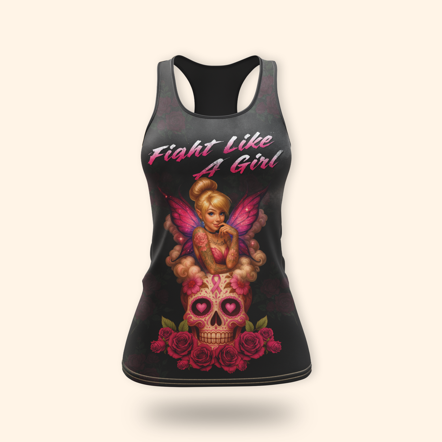 Personalized Fairy Fight Like A Girl - Breast Cancer Awareness Shirt, Custom Choo