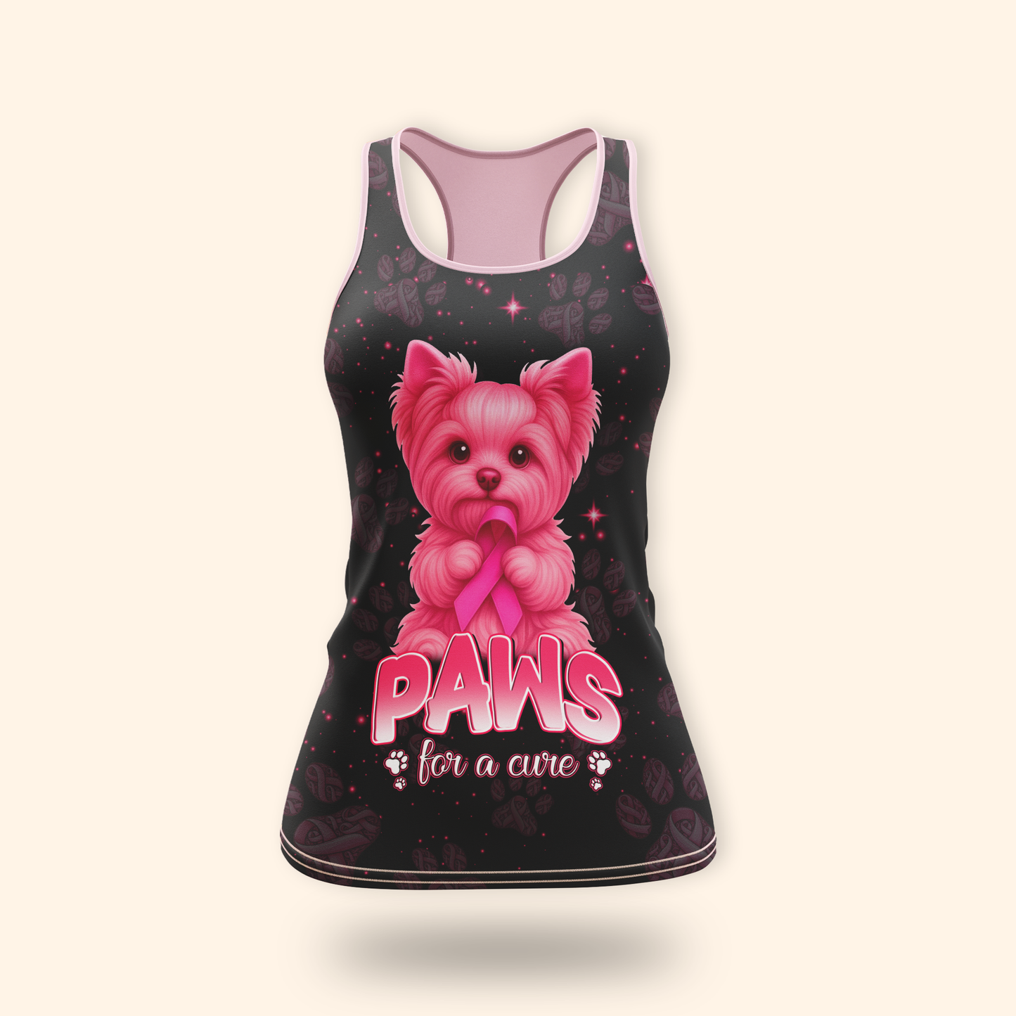 Personalized Paws For A Cure - Breast Cancer Awareness Shirt
