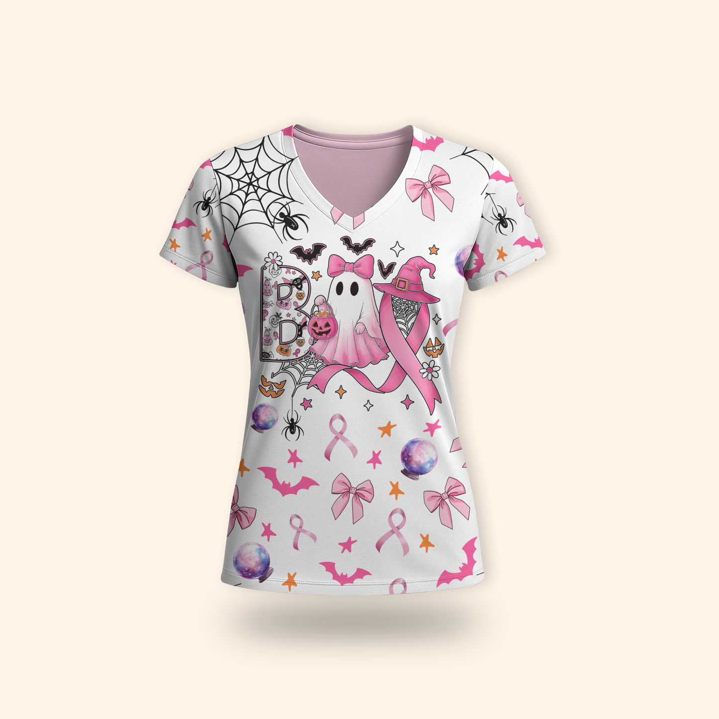 Pink Ribbon Ghost "Boo" Hollow