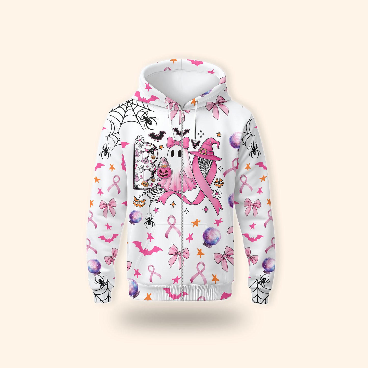 Pink Ribbon Ghost "Boo" Hollow