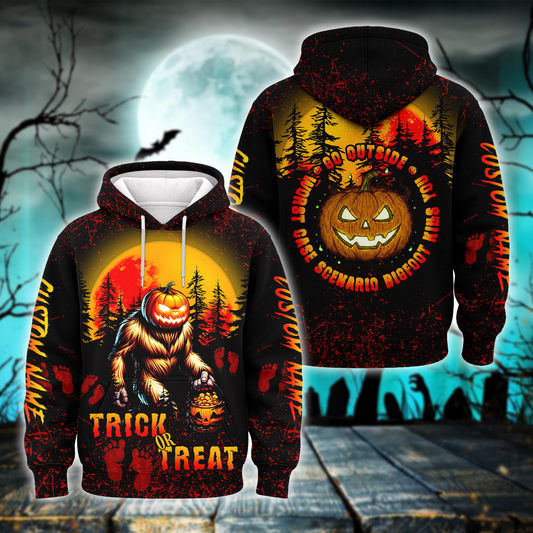 Bigfoot Pumpkin Head Halloween shirt, Custom Choo