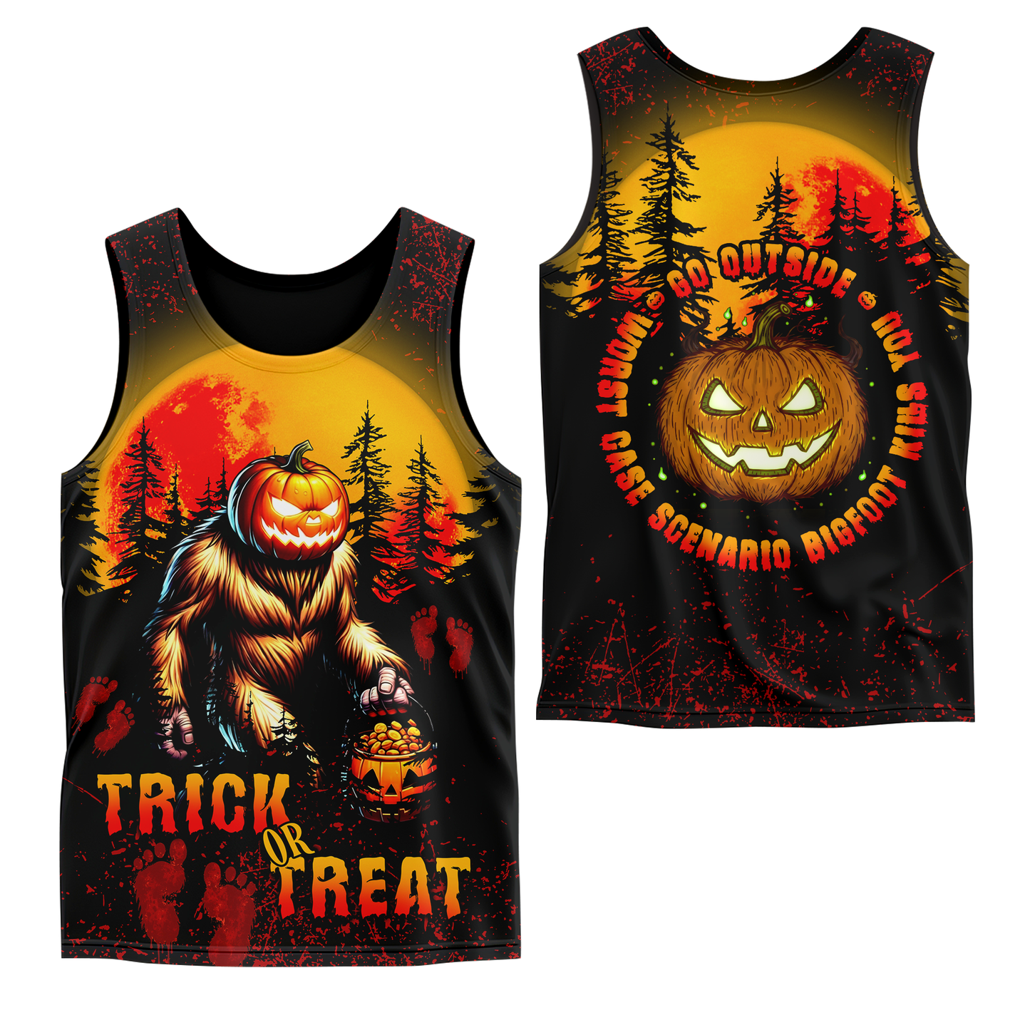 Bigfoot Pumpkin Head Halloween shirt, Custom Choo