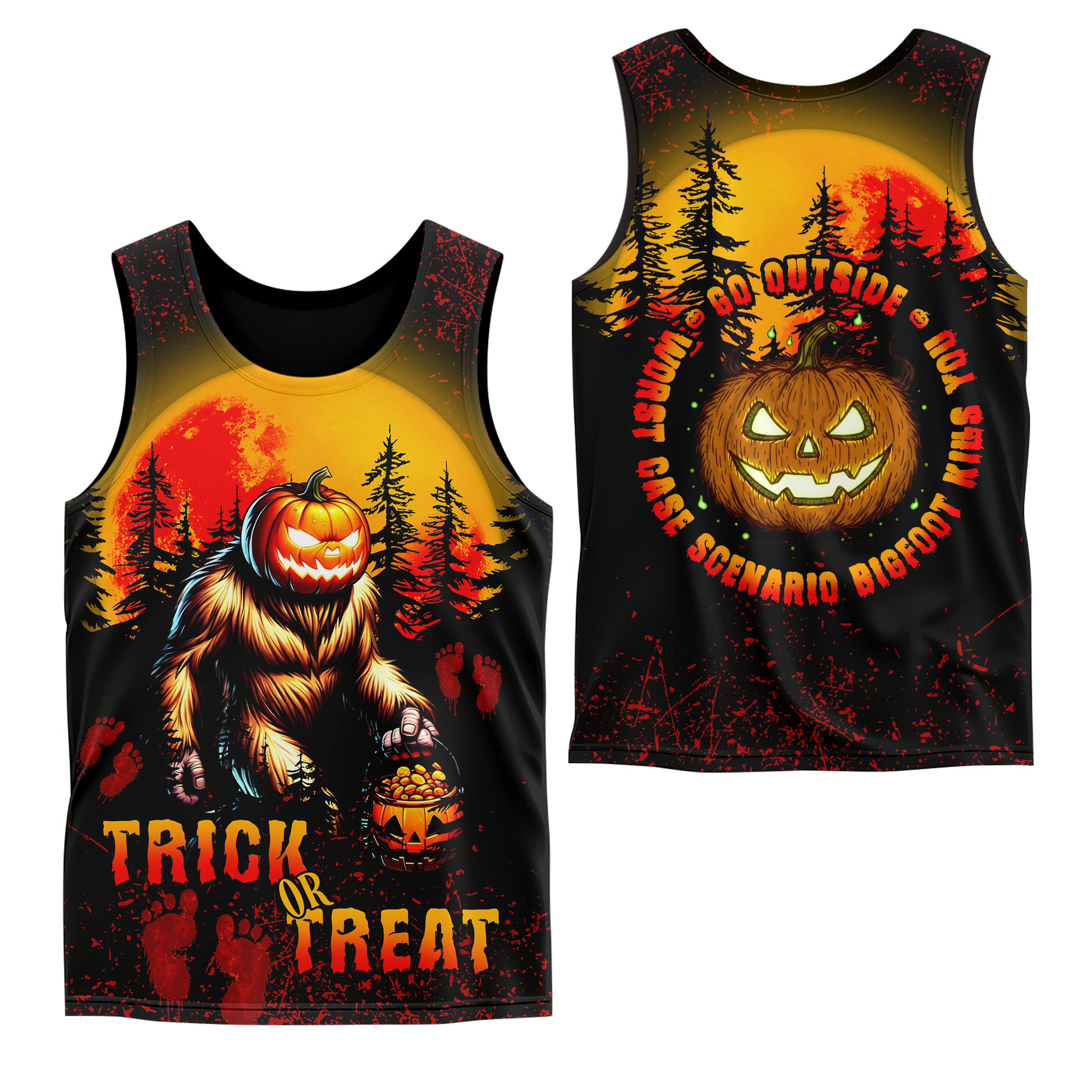 Bigfoot Pumpkin Head Halloween shirt, Custom Choo