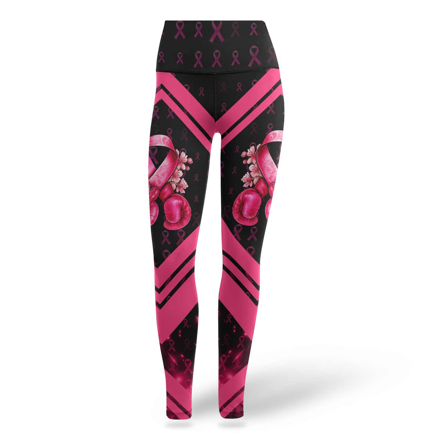 "I Won" Pink Ribbon Fighter Rosie the Riveter Leggings and Tank Outfit